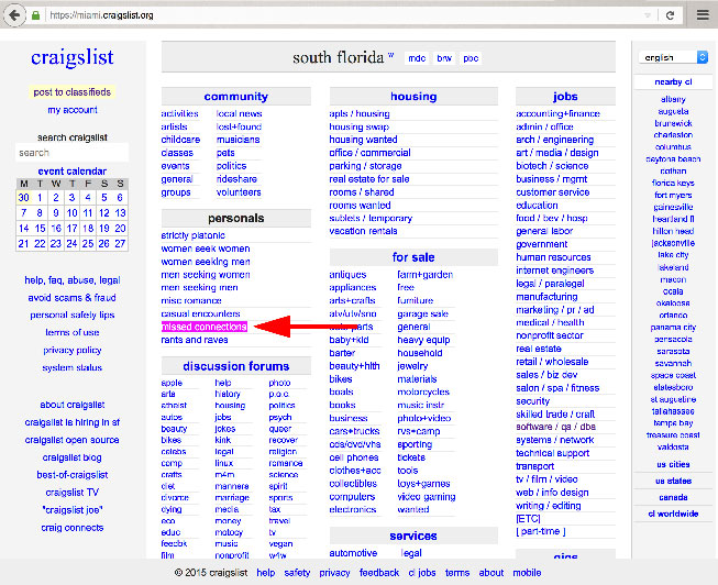Craigslist Missed Connections Wallpaper.
