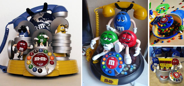 M&Ms novelty phones and alarm clock