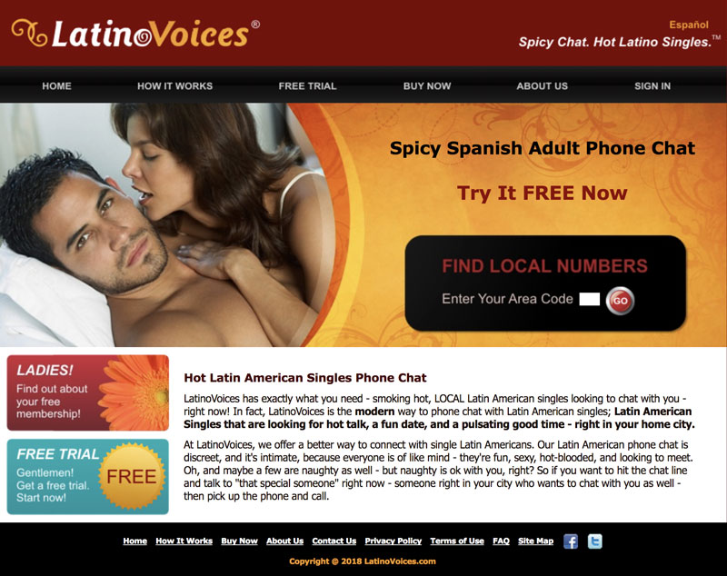 Latino Voices Website Screenshot